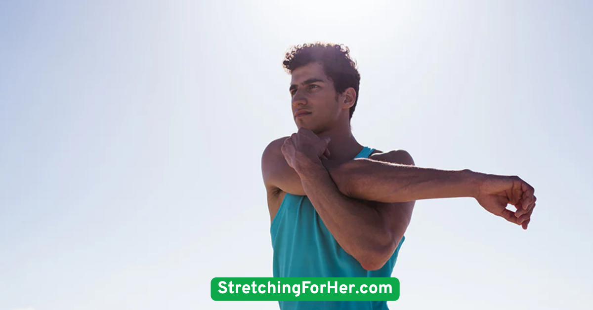 Shoulder Roll + Arm Cross Stretch